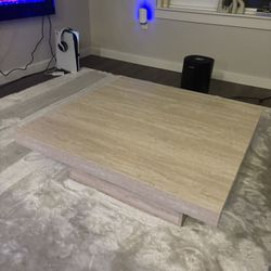 Wood Marble Design Coffee Table 
