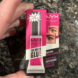 NEW NYX THE BROW GLUE INSTANT BROW STYLER IN CLEAR TRANSPARENT $5!