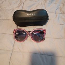 Women's Vogue VO5338S Transparent Pink/Cherry Sunglasses 