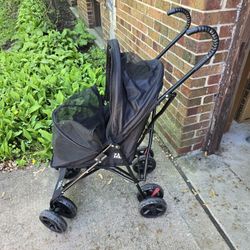 Pet Gear Ultra Lite Travel Stroller, Compact, Large Wheels, Lightweight, 38" Tall