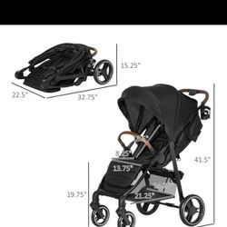 Qaba Lightweight Baby Stroller