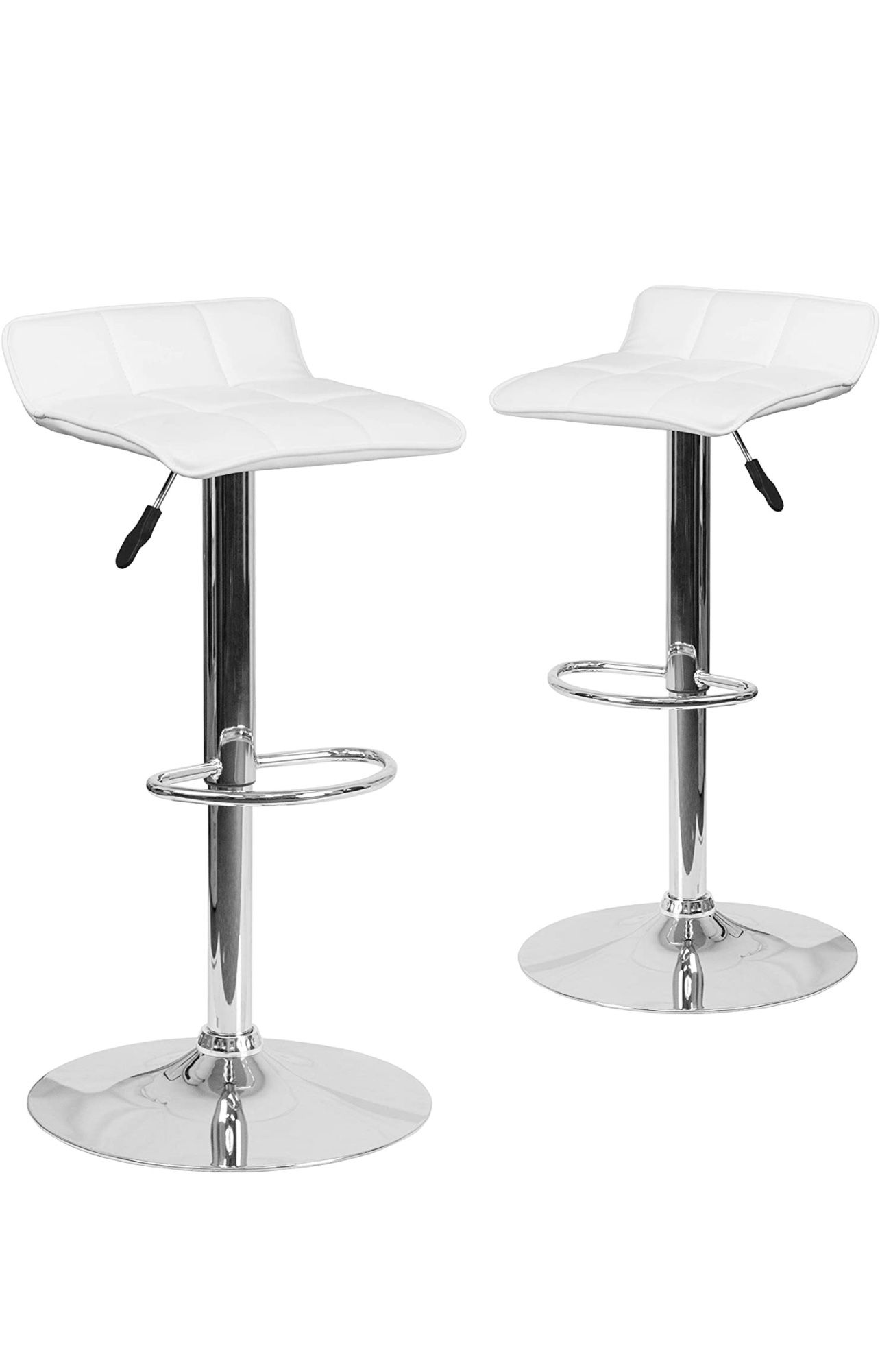 White Barstools - Set Of 4