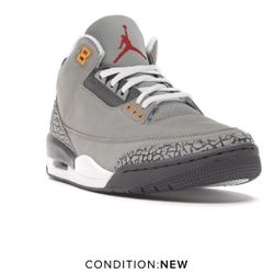 Air Jordan 3 Grey Deadstock Buy Now Sz 12.5