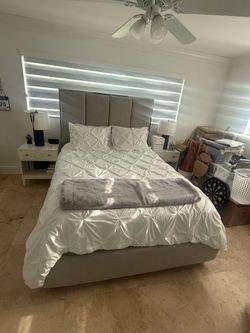 Queen Bed Frame & Matress