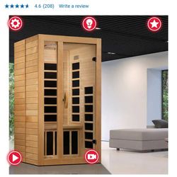 Dynamic 1-2 Person Low EMF Infrared Sauna From Costco 