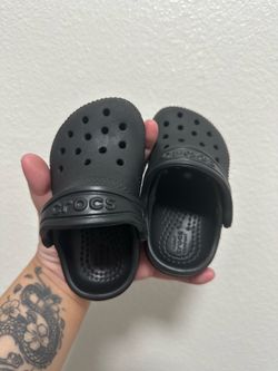 Toddler Black Crocs (read description)