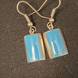 925 Turquoise Earrings 