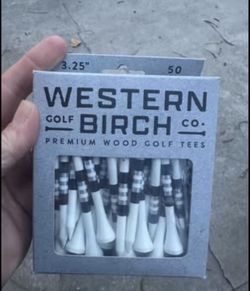 Western Birch Premium Wood Golf Tees