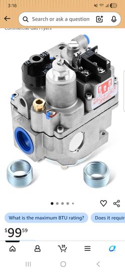 GAS FRYER VALVE Robertshaw 700 series millivolt safety gas valves-250 To 750 millivolts natural gas valve

BOX LITTLE BIT DAMAGED BUT ITEM IS NEW