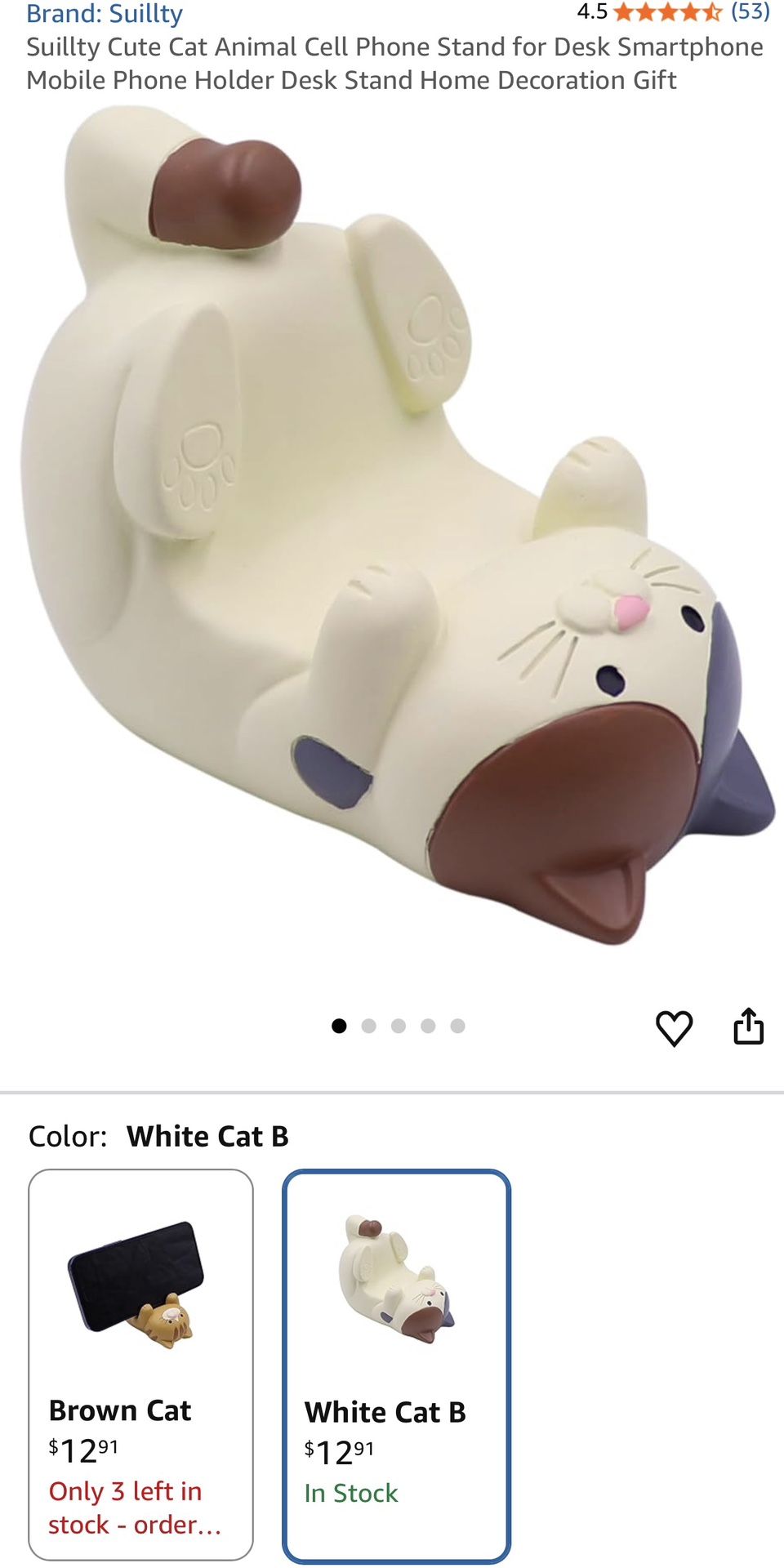 New cat cell phone stand