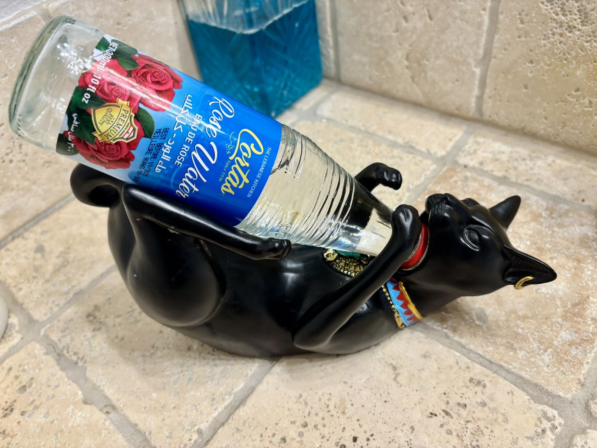 Egyptian Cat Bottle Holder