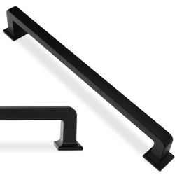 10 Pack 7-1/2 Inch (192mm) Kitchen Cabinet Handles Matte Black Cabinet Pulls