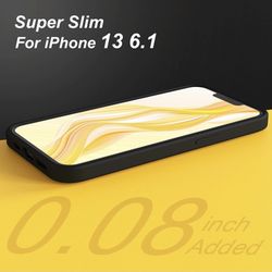 ——iPhone 13 ——Protective Phone Case In Black Silicone