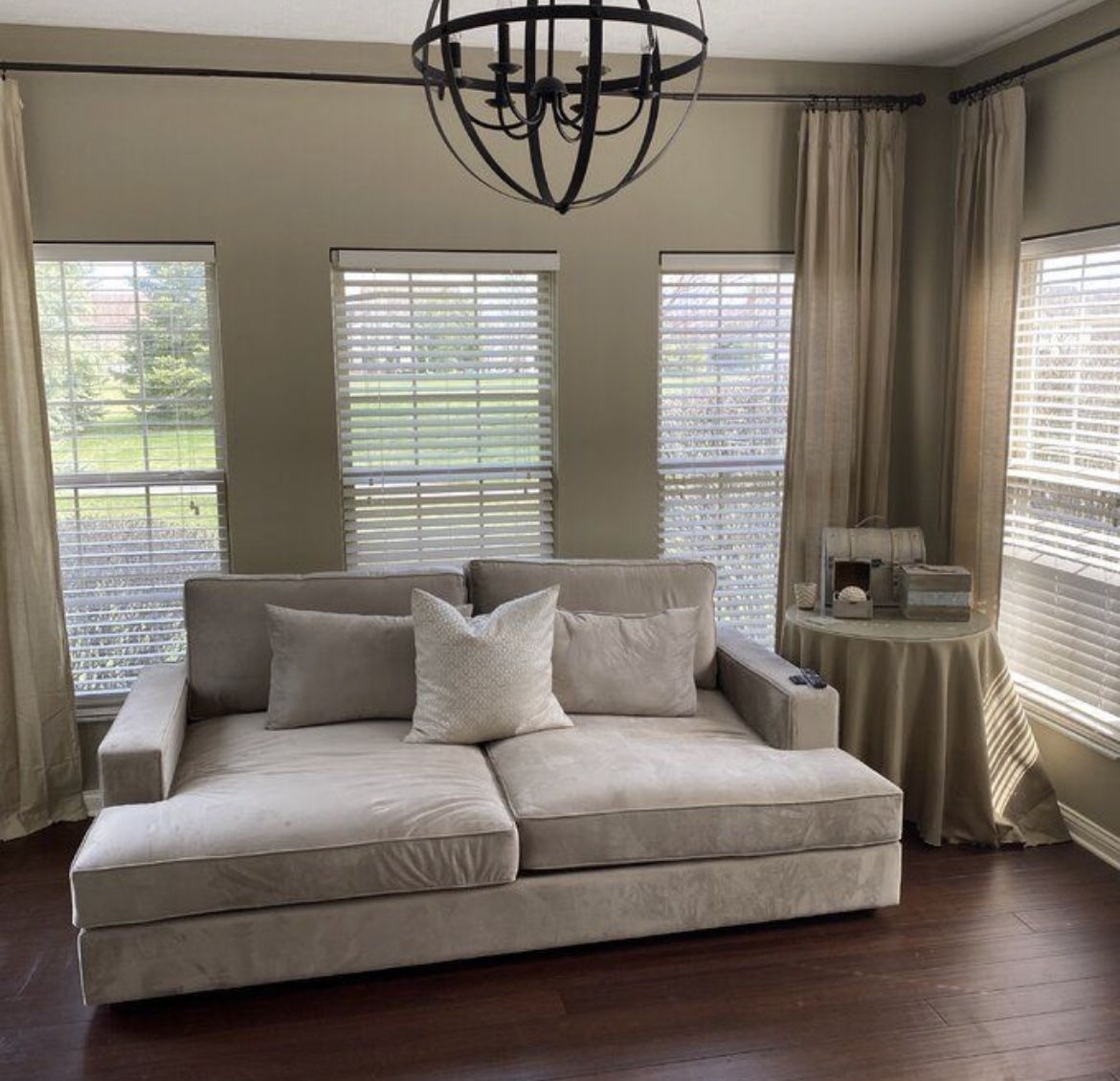 Bailey 94ā³ Wide Square Arm Oversized Deep Sofa