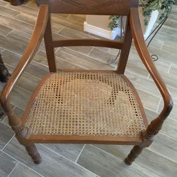 Library Chair- English Regency library elbow chair- Vintage