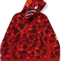 Bape Men's 2nd Shark Pullover Hoodie