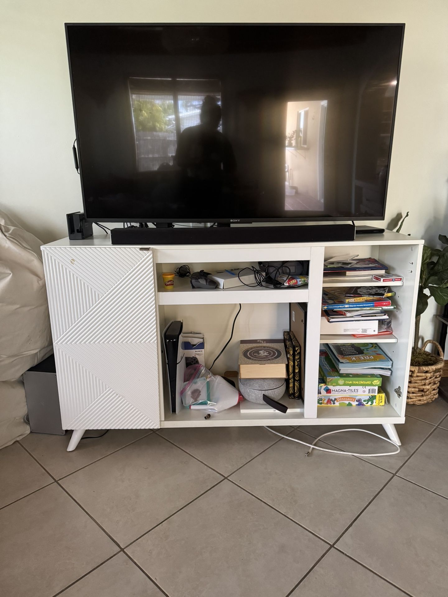 Free White TV Stand