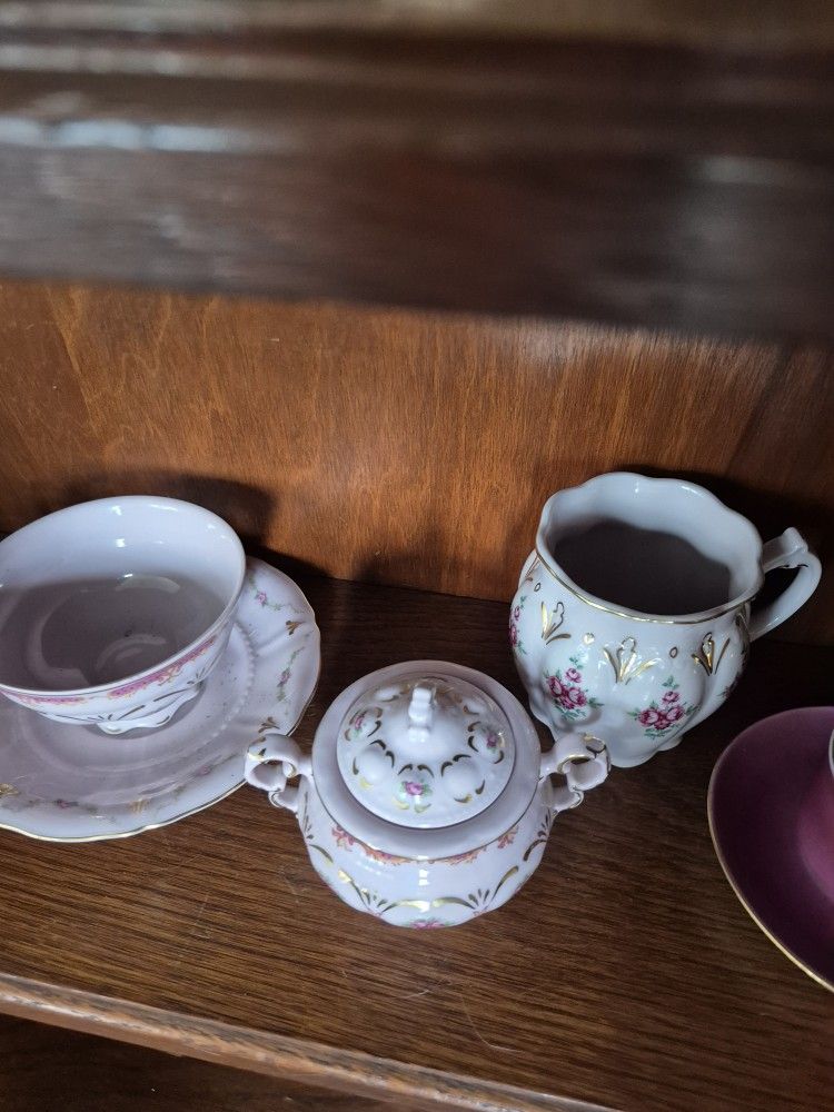 Czech Tea/coffee, creamer, and sugar pot