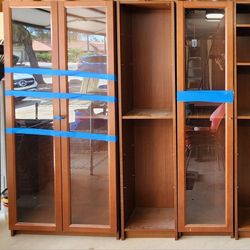 Ikea Billy Bookcases Bookshelves w/ Height Extenders $200