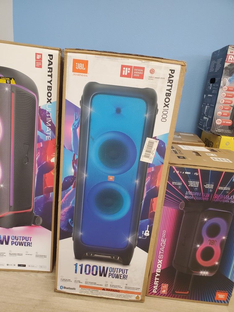 ๐ DJ Pad, LED Lights & Huge Bass for $5 Down! -JBL PartyBox 1000 - Bluetooth Speaker