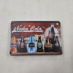 Fallout Nuka Cola Soda Metal Sign 