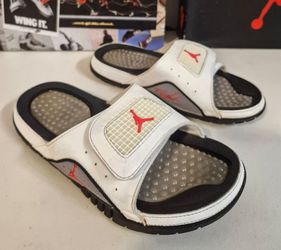 Authenticity Guarantee
Nike Air Jordan Hydro 4 Retro Slide White Cement Men's Size 7