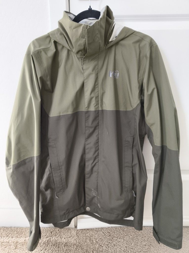 REI Co Op Rainier Mens rain jacket Size Small