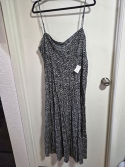 Blk floral maxi dress w/tags 3xl