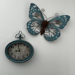 Clock & Butterfly