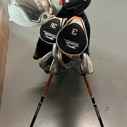 Complete Slazenger wrath golf club set w/ RC 60 and 56 degree wedge and TaylorMade RBZ driver R Flex