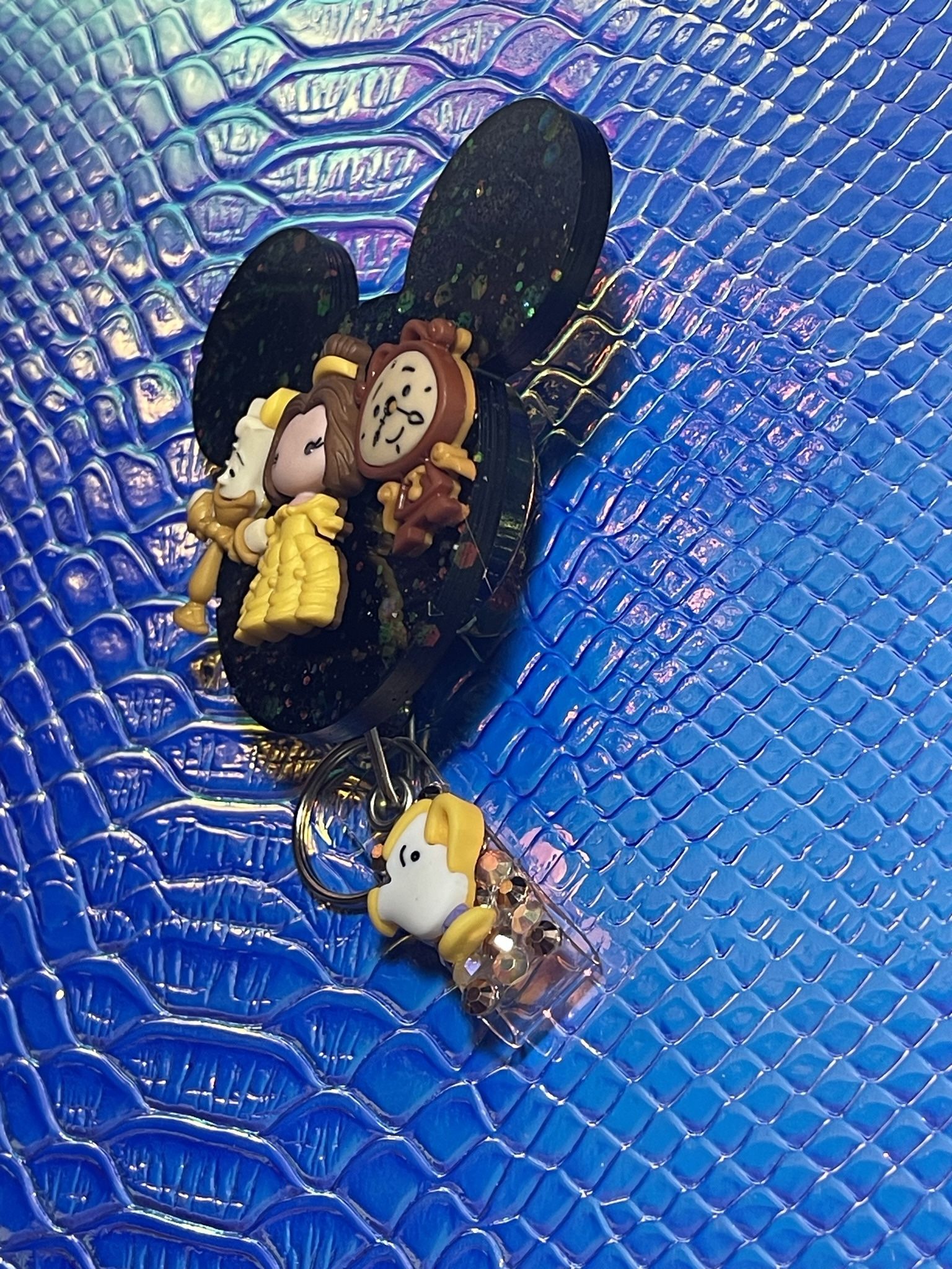 Belle From Beauty And The Beast Badge Holder, Badge Retractable