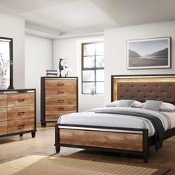 💥Special Sell - Queen Bedroom set And Come 6 Pieces Including Mattress - Free Delivery 🚚 To Reasonable Distanced 