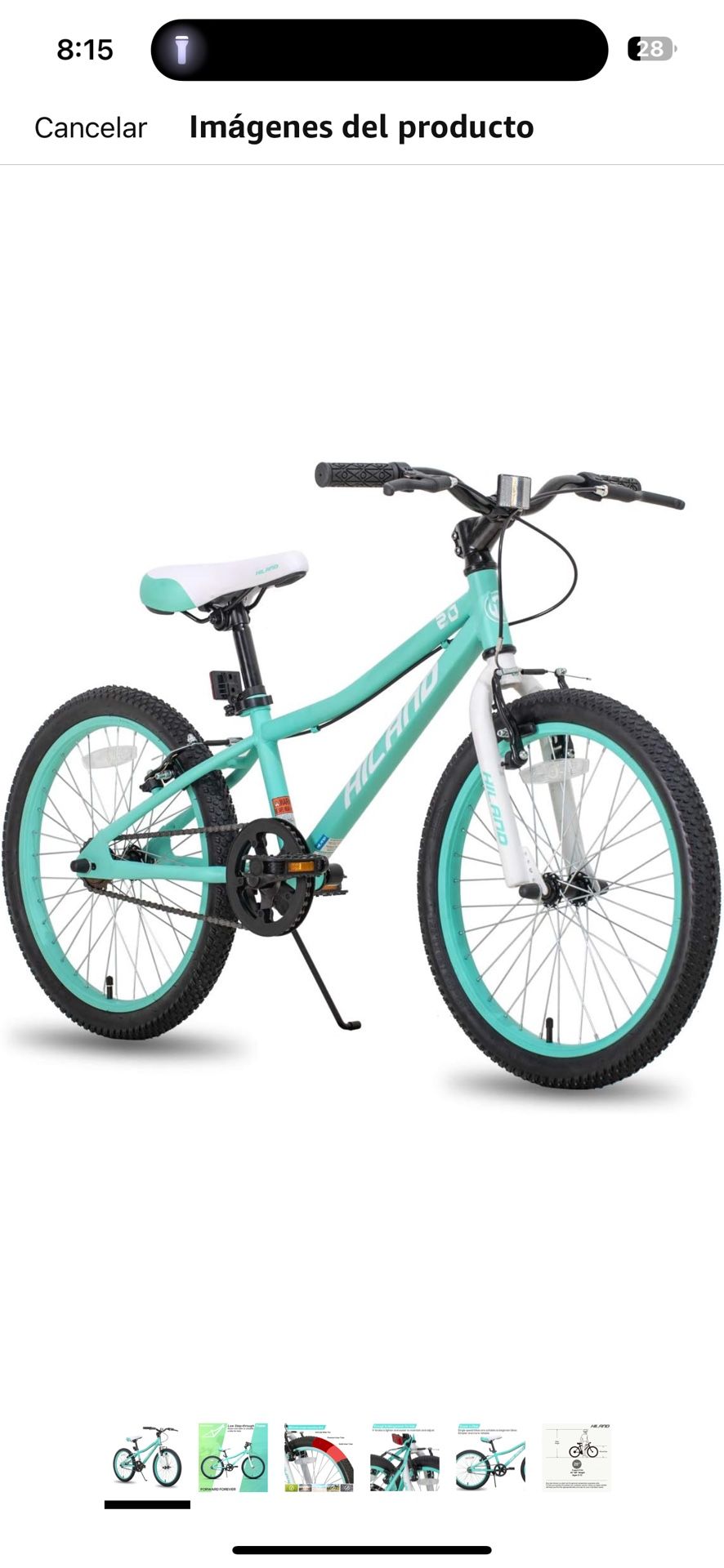 Bicicleta Verde Para Niño 
