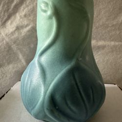 Van Briggle Post 1926 Onion Bulb Vase - Matte Ming Turquoise