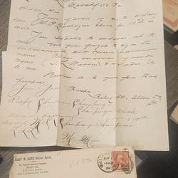 1892 Williamsport Pa Letter Re: Travelers Insurance 