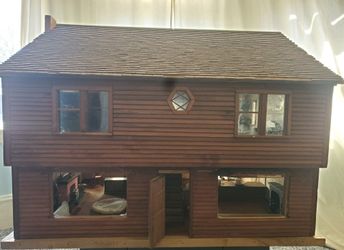 Vintage Two Story Dollhouse