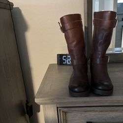 Vionic Women’s Marlow Zip Up Tall Leather Boots