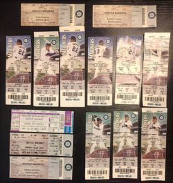 2001 Mariners 116-Win Ticket Stub Lot (14) - Inc. Historic 9/11 Return Gm & A-Rod 1st Return Gm