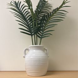 Faux fern potted plant