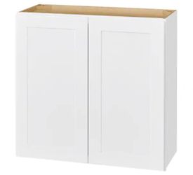 Hampton Bay Avondale 36 in. W x 12 in. D x 30 in. H Ready to Assemble Plywood Shaker Wall Kitchen Cabinet in Alpine White