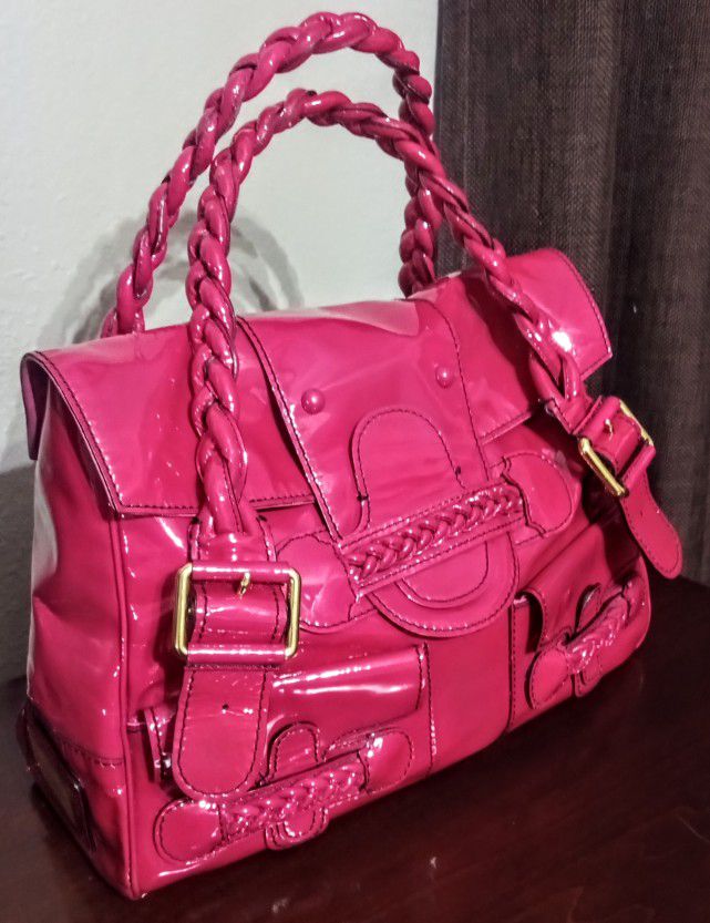 Valentino Garavani Pink Histoire Braided Handle Leather Shoulder Bag Tote
