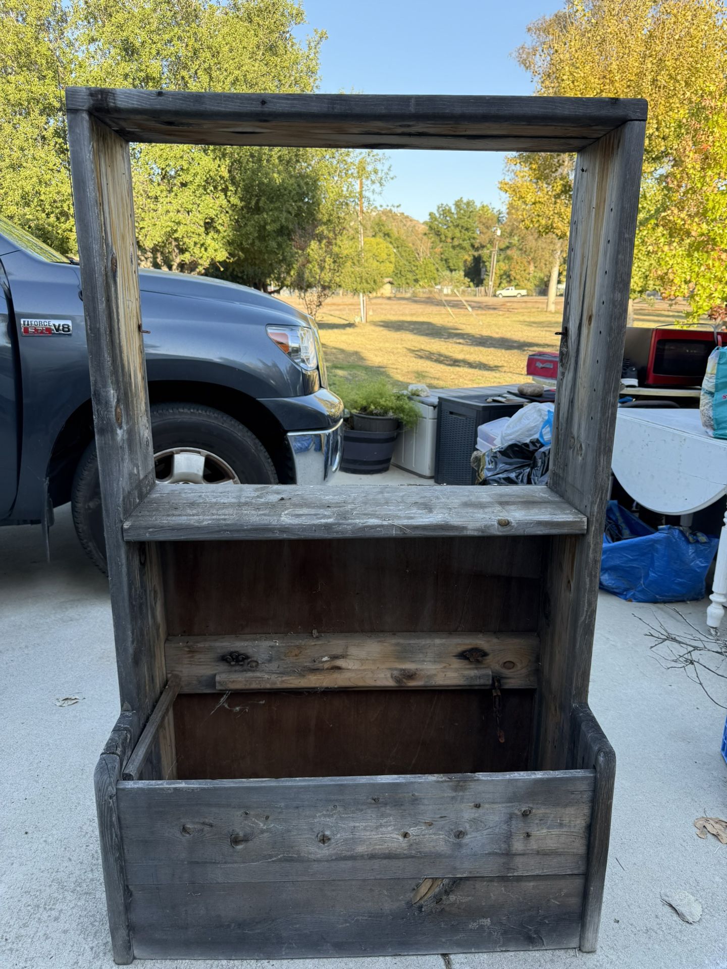 Antique Garden Bed with shelf