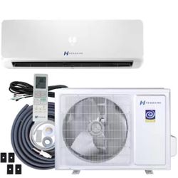 Hessaire DIY 21 SEER2 18,000 BTU WiFi 1.5-Ton Ductless Mini Split Air Conditioner, Heat Pump, Variable Speed Inverter-208V/230V