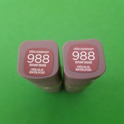 Pack of 2 L'Oreal Paris Colour Riche Lipstick, Defiant Orchid # 988