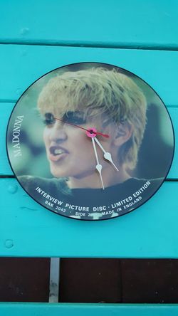 Madonna Vinyl Record Clock
