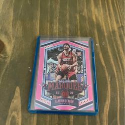 2021/22 Panini Marquee Pink Parallel Alperen Sengun Rookie Card 