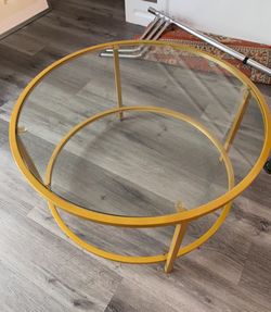 Glass Circle Coffee Table