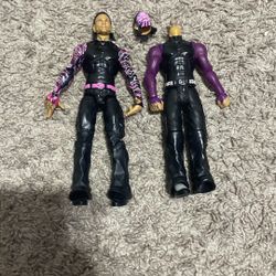 Jeff Hardy WWE Action Figures Both For 20$