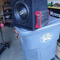 DC sub With CRUNCH 2000X2 Amp