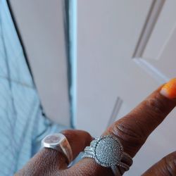 Sterling Silver With Diamonds 